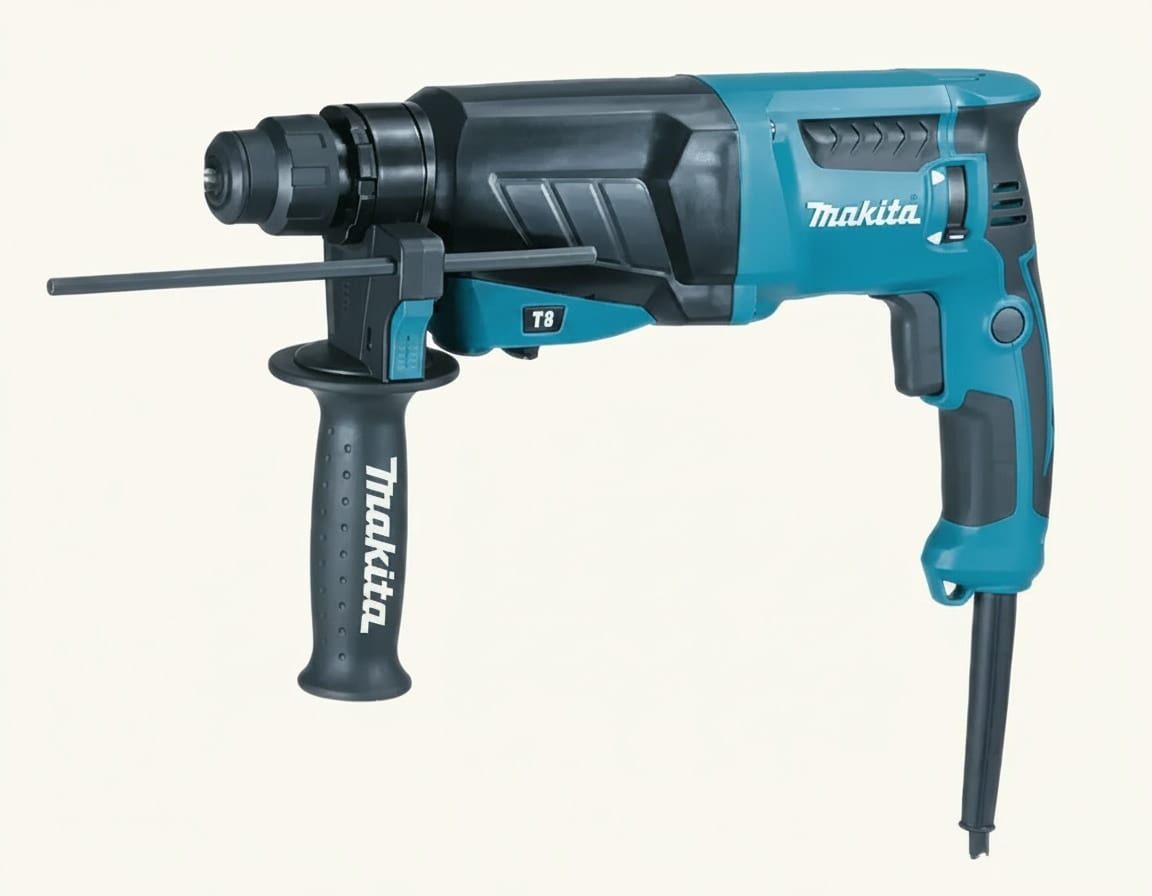 A 110 volt hammer drill