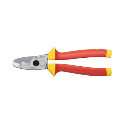 A pair of insulated cable cutters
