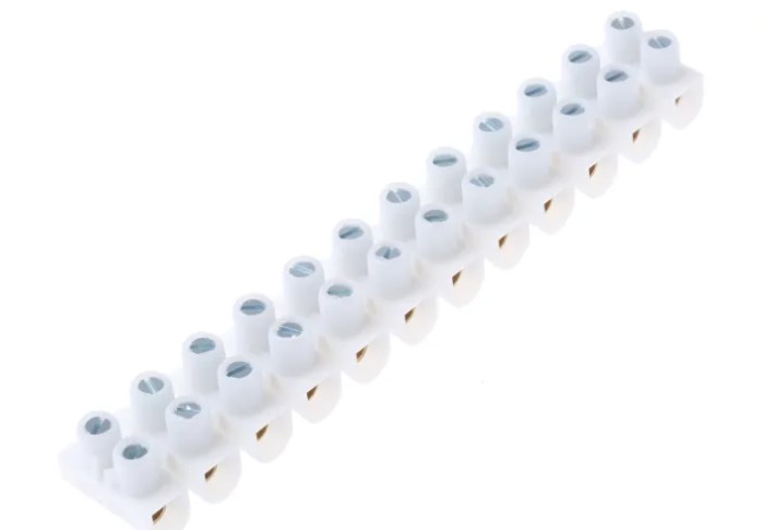 A strip of connector block