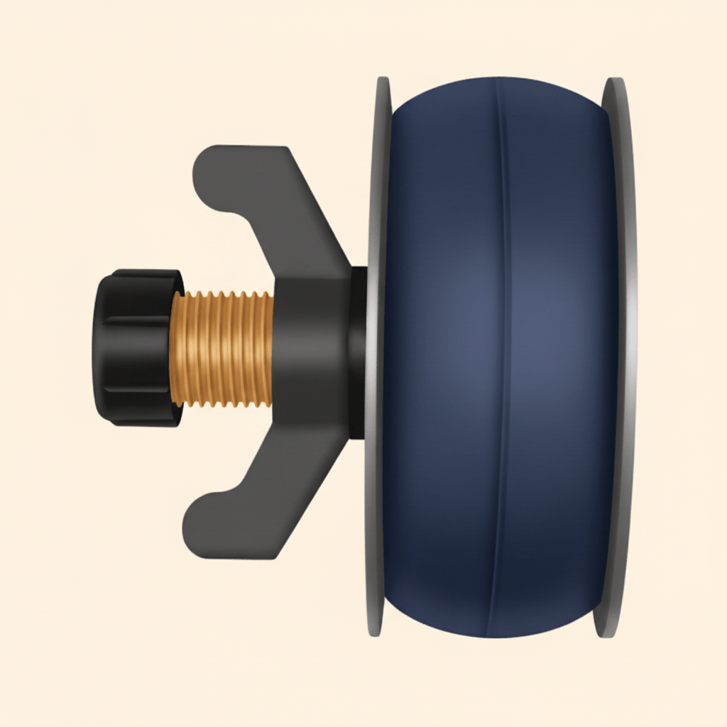 An expanding drain test plug