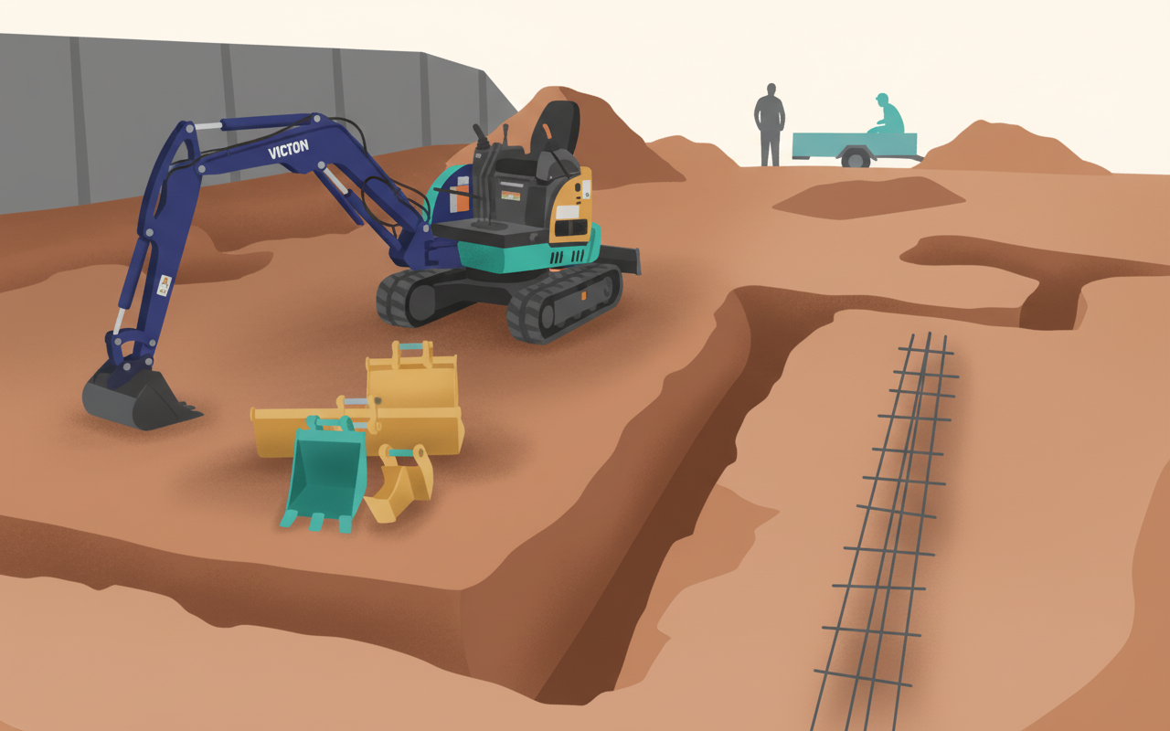 Open trench excavation with vertical earth walls, the kind of high-risk work activity that triggers a written risk assessment and method statement