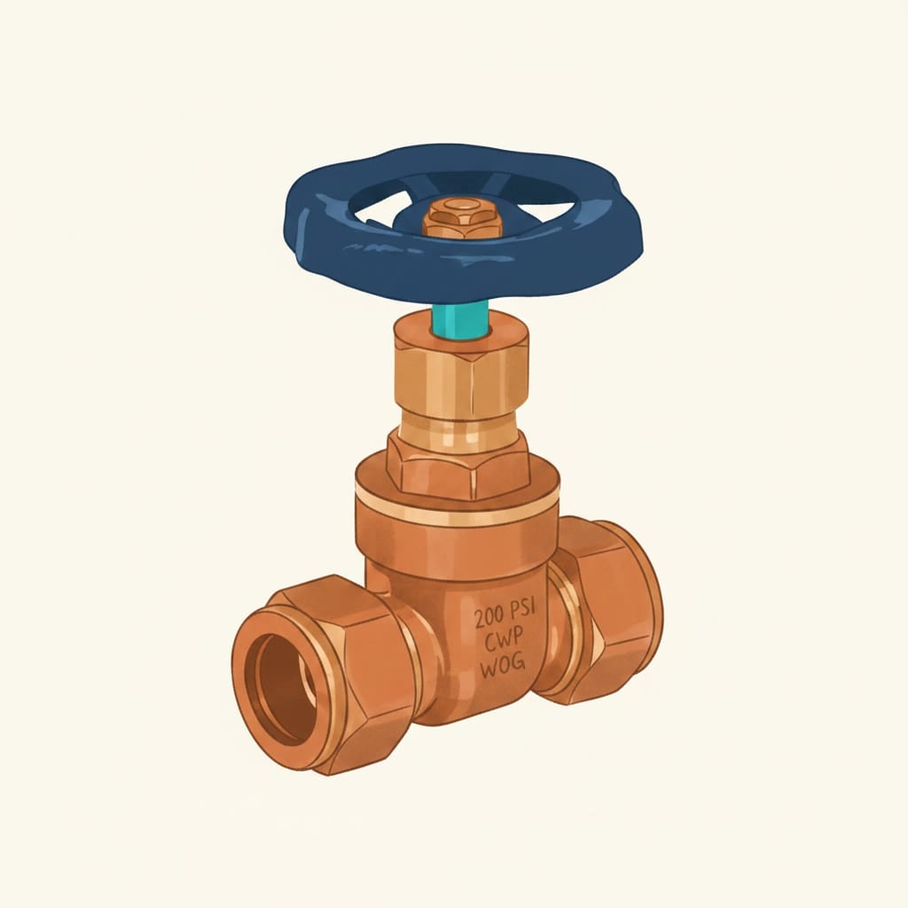 The wedge inside a gate valve