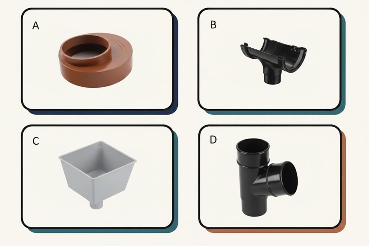 The named components of a guttering system