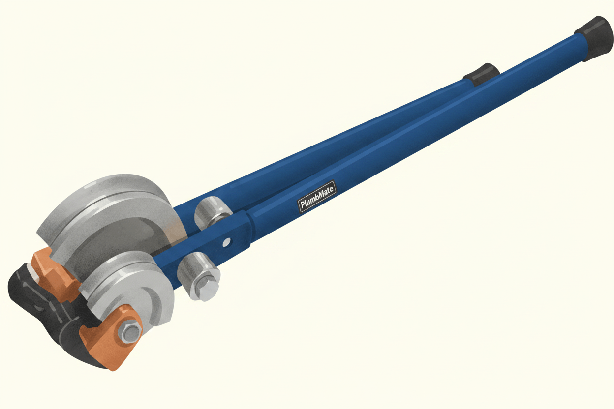 A hand held lever pipe bender