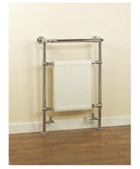 Low surface temperature radiator with protective casing, used in care environments to prevent burns