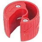 A plastic pipe slice
