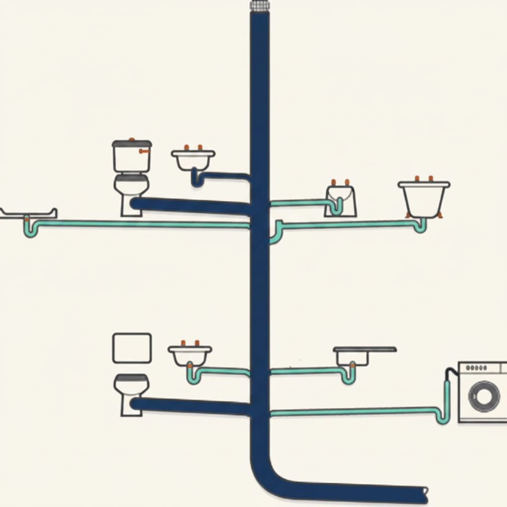 Diagram of a primary ventilated stack system