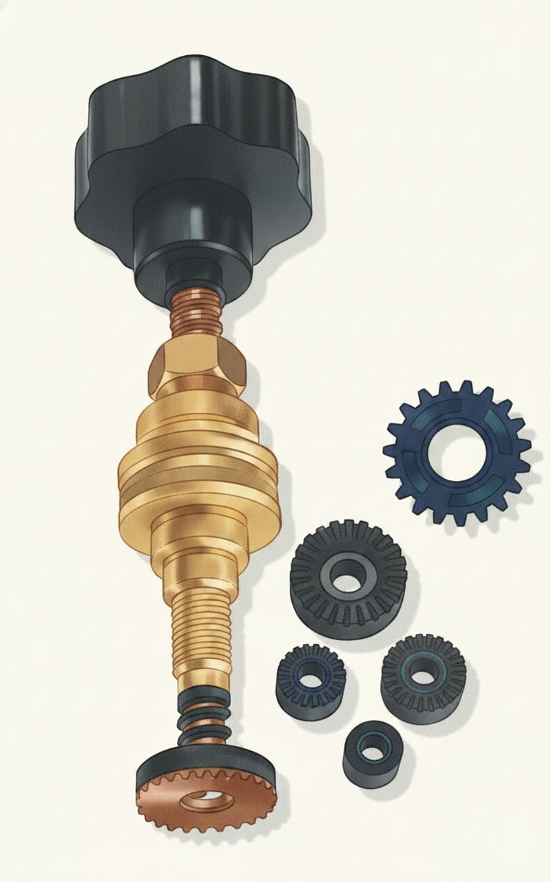 A tap reseating tool with its cutters