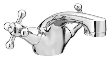 A single flow basin mixer tap