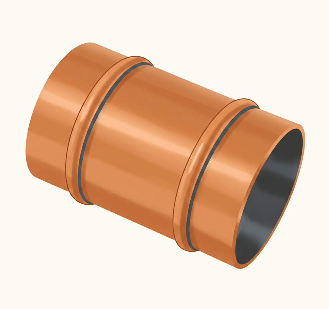An integral solder ring capillary fitting