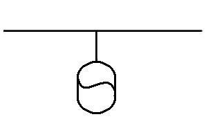 The British Standard drawing symbol for an expansion vessel