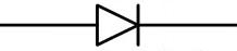 The British Standard drawing symbol for a single check valve
