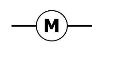 The British Standard drawing symbol for a water meter